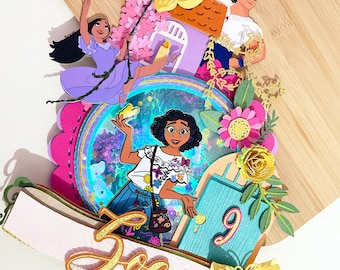 Encanto Cake Topper, Encanto Inspired Birthday Light Up Cake Topper, Encanto Party, Encanto Custom Birthday Familia Madrigal
