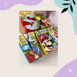 Mario Bros 3D Letters/Numbers Mario Bros Party Mario Bros Birthday Paper Craft