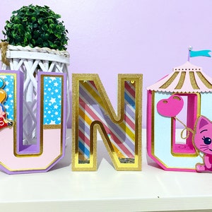 Plim Plim Birthday Theme, Plim Plim 3D Letters, Plim Plim Girl Birthday, Plim Plim Party Theme
