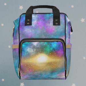  Galaxy Solar System Planets Personalized Monogram Canvas Tote  Bag with Name Outer Space Nebula Custom Shoulder Bag Reusable Initials  Handbag Gifts Bag for Wedding Teacher Shower Birthday Gifts Bag : Home