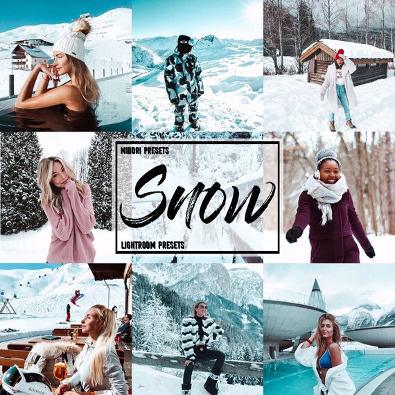 10 Mobile Lightroom Presets Winter Snow Fashion Instagram Travel Lifestyle Photo Editing Instagram Feed