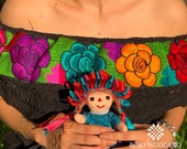 Black Embroidered Mexican Blouse