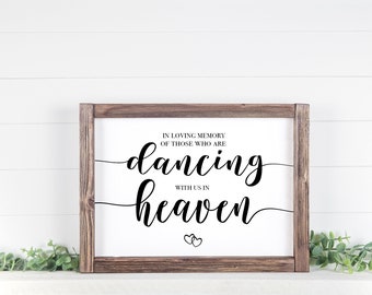 Memorial Table Sign || Memorial Table Digital Download || In Loving Memory Sign