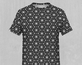 Star Net Sacred Geometry EDM Rave Festival All Over Print Tee