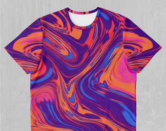 Luminous Mixture Psychedelic EDM Rave Festival All Over Print Tee