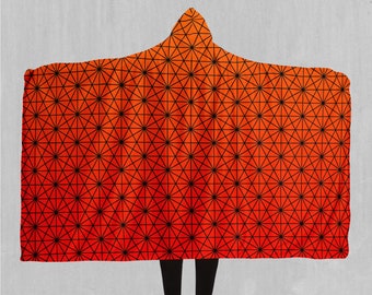 Star Net (Pyro) Sacred Geometry Sherpa Cape Hooded Blanket