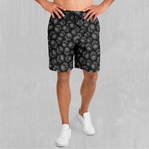 Boneyard Polyester Relaxed Mens Gym Festival Drawstring Shorts With Pockets Designs and Patterns