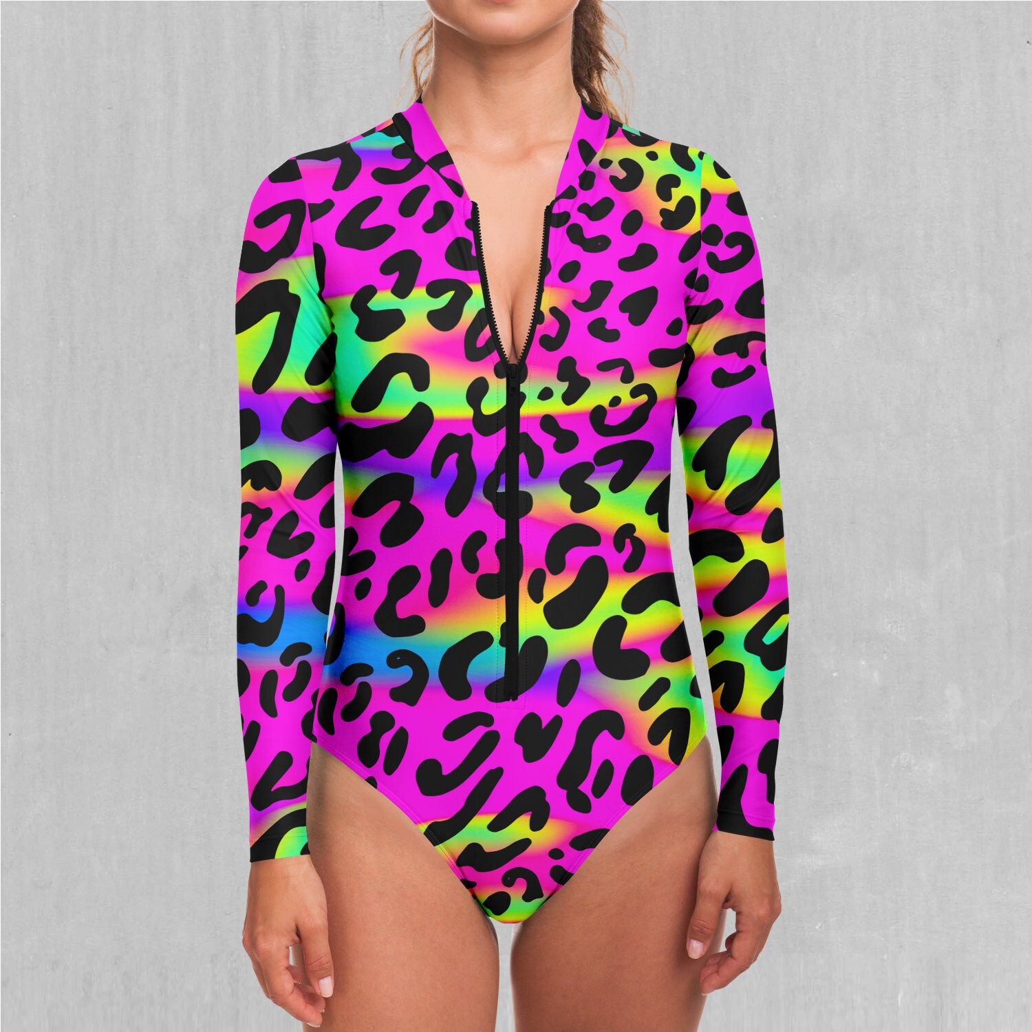 Rave Leopard Festival Rave One Piece Bodysuit Bathing Suit Etsy