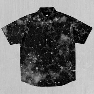 Dark Matter Short Sleeve Button Down Collared Shirt