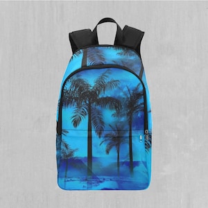 Ozeanien Küste Abenteuer Festival Abstrakt Tropischer Palmen Rucksack mit Laptopfach