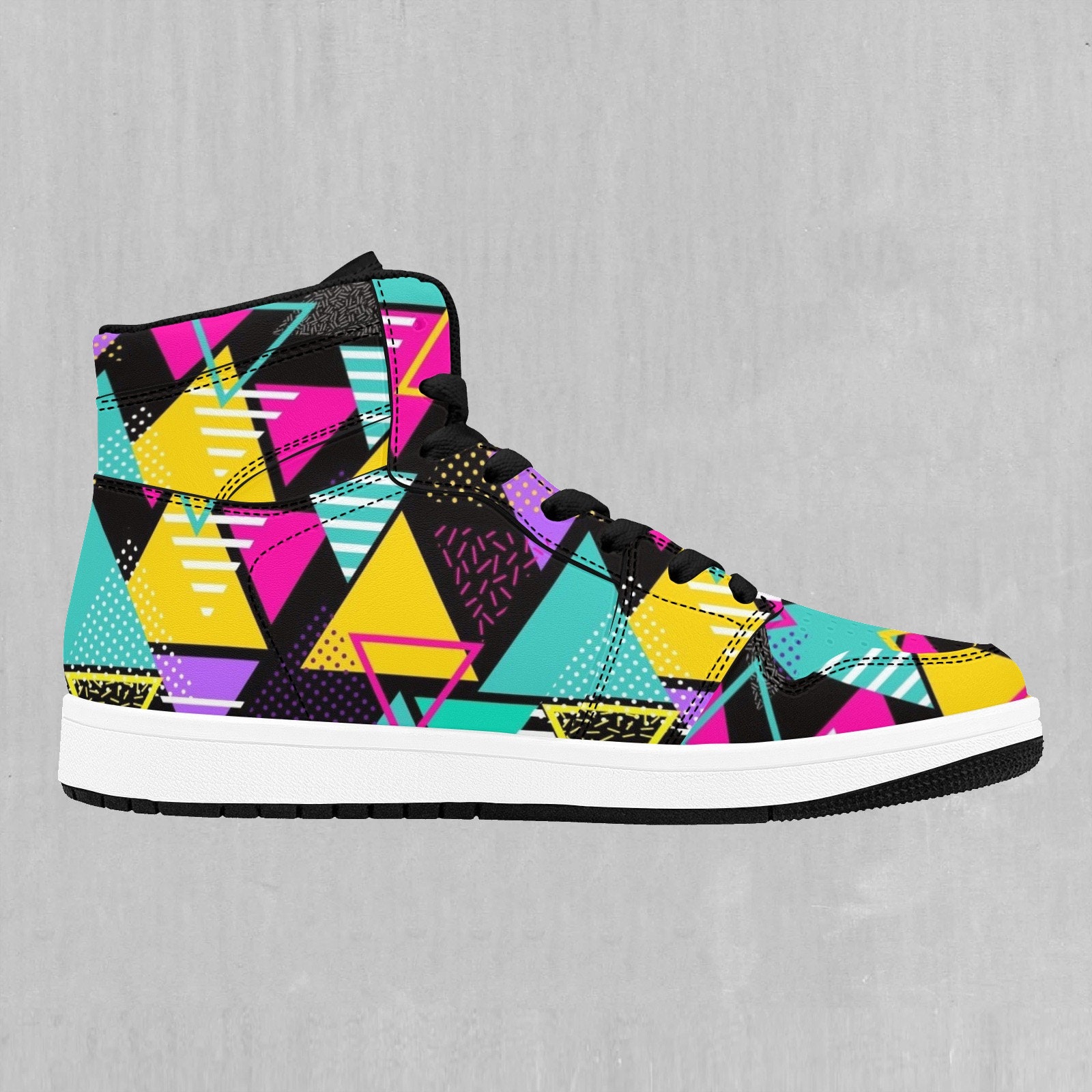 Discover Triad Abstract High Top Sneakers For Streetwear