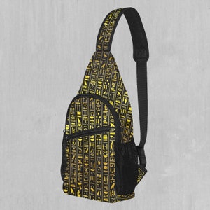 Hieroglyphics Sling Fanny Pack Crossbody Festival Bag