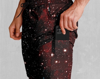 Crimson Space Masculino 2 en 1 Compresión y Pantalones Cortos Atléticos de Gimnasio