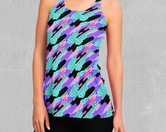 Vapor Camo Retro Women's Racerback Tank Top