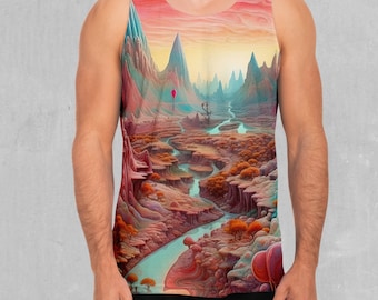 Camiseta sin mangas para hombre Dream Canyon Psychedelic