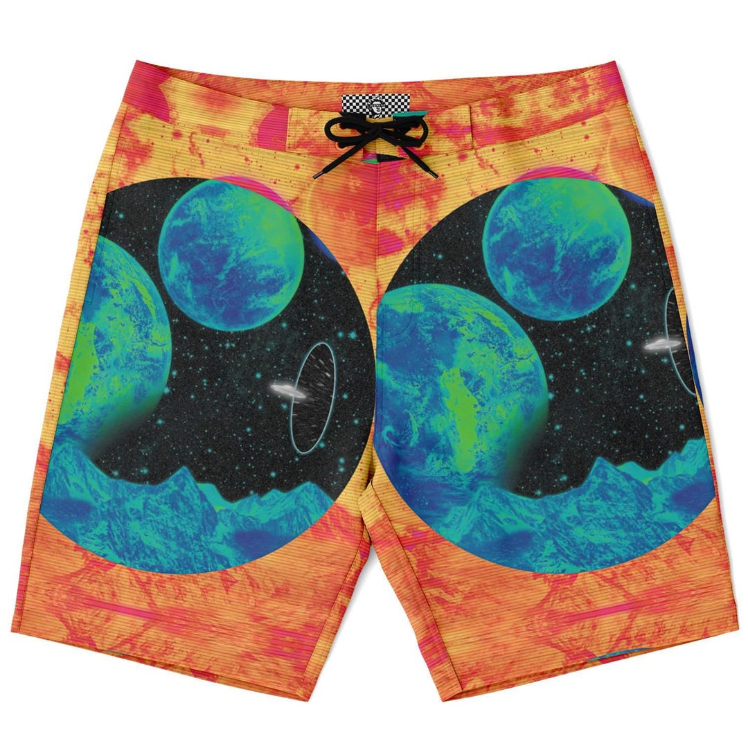 Twister | M's NON-Elastic Waist Board Shorts | Retro Short Length main image 1