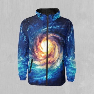 Spiral Galaxy Snowboarding Windbreaker and Ski Windbreaker Jacket