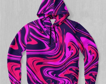 Candy Drip Psychedelic Abstract EDM Rave Festival Hoodie
