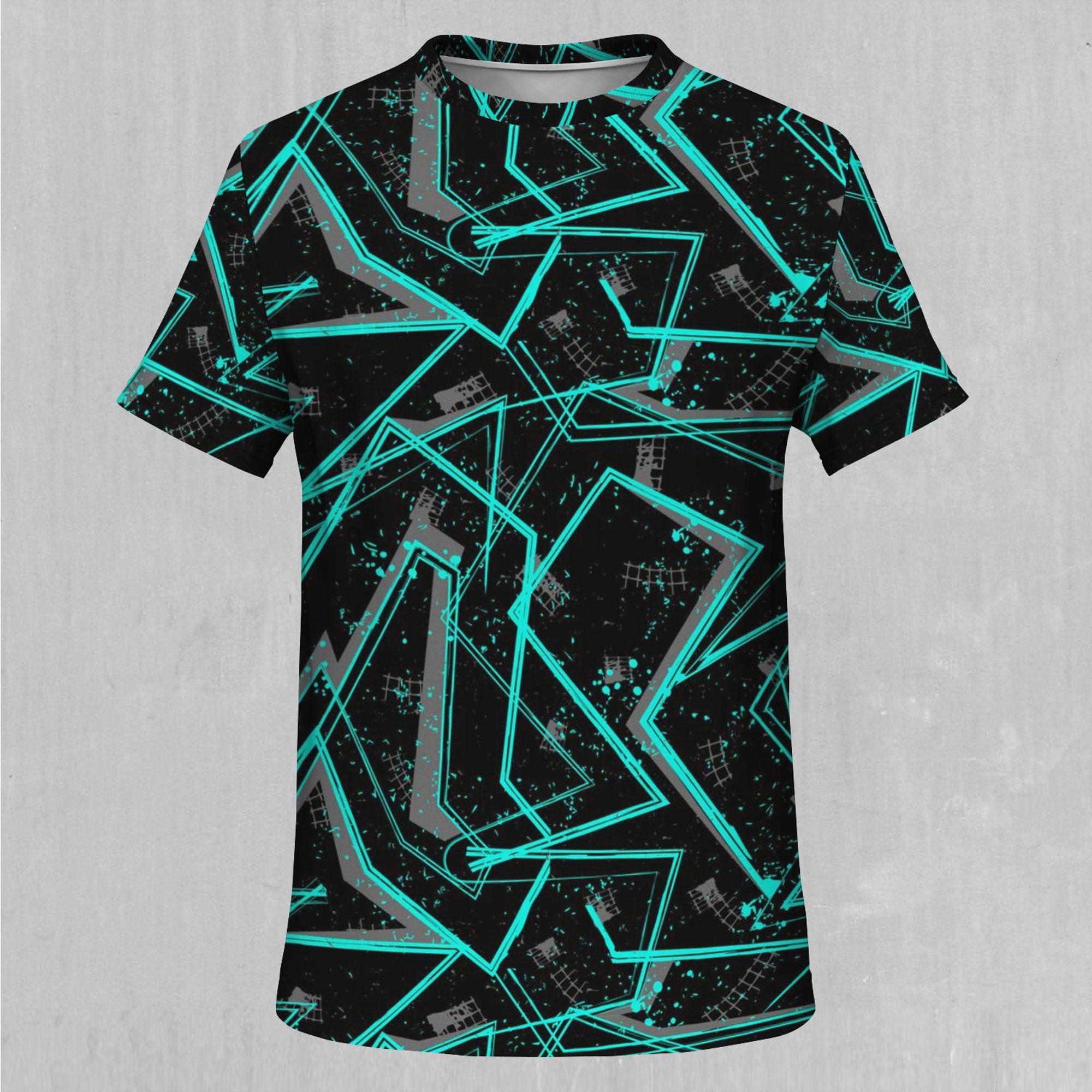 Electrostatic Abstract EDM Rave Festival All Over Print Tee