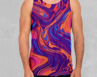 Luminous Mixture Psychedelic - Camiseta sin mangas para hombre