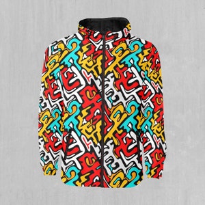 Street Graffiti Snowboarding Windbreaker and Ski Windbreaker Jacket