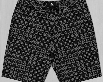 Esoterische Heilige Geometrie Board Shorts Herren Badeanzug Badehose mit Taschen und Kordelzug