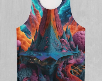 Camiseta sin mangas para hombre Surreal Summit Psychedelic