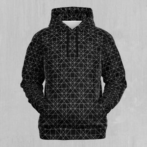 Esoteric Sacred Geometry EDM Rave Festival Polyester Hoodie