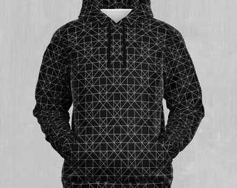 Esoteric Sacred Geometry EDM Rave Festival Polyester Hoodie