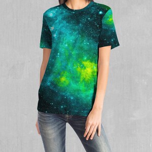All Emotions Are Valid Blue Galaxy Nebula Women's O-Neck Fashion Tee T-Shirt