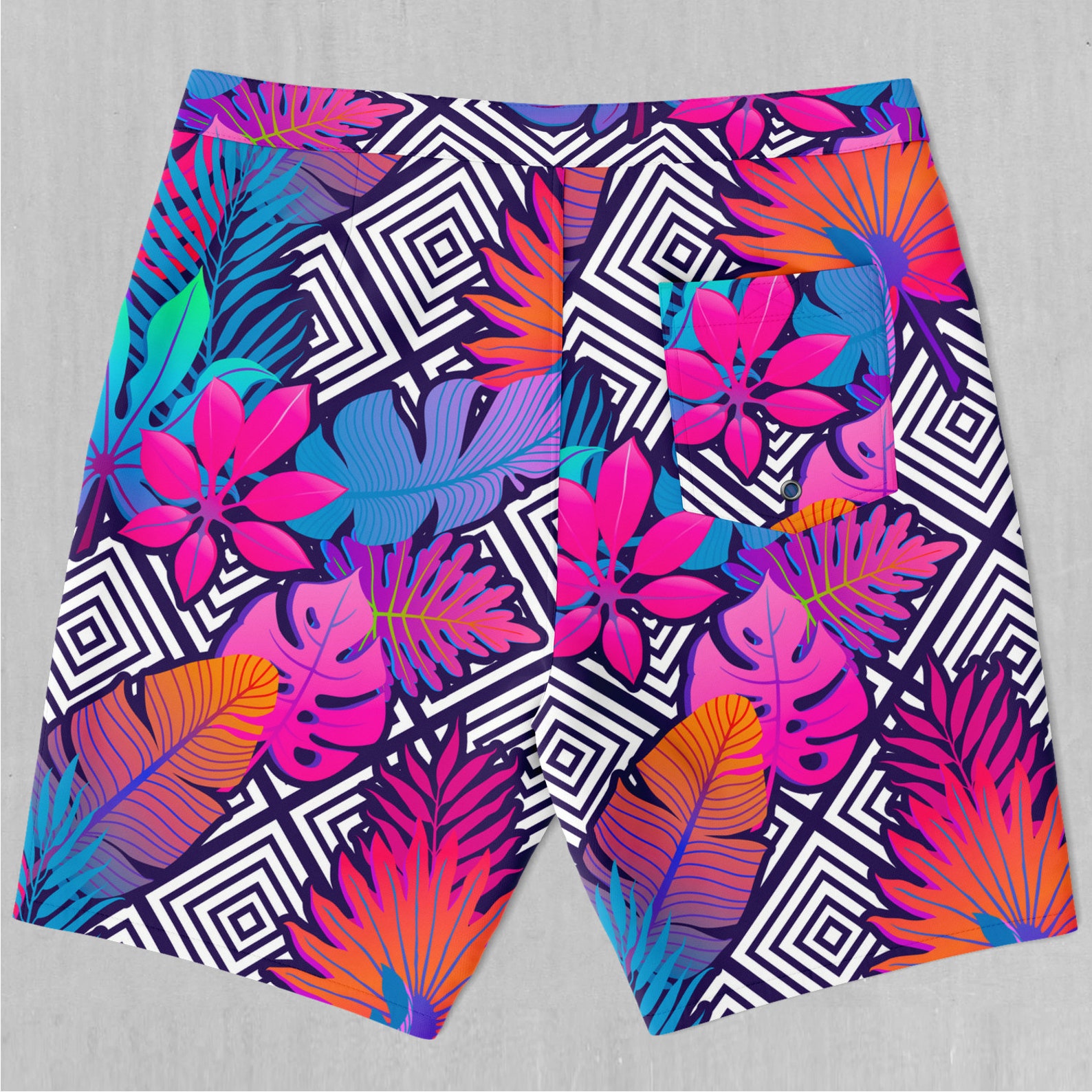 Vault Tropic Floral Board Shorts Men's Bathing Suit Swim Trunks With ...