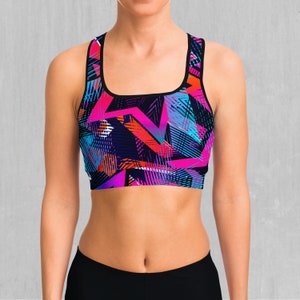 Starstruck Abstract Sports Bra, Women&#39;s Sports Bra, Workout Bra, Yoga Bra, Sports Bra For Women, Compression Bra