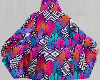 Vault Tropic Cloak Floral Tropical EDM Rave Festival Cloak