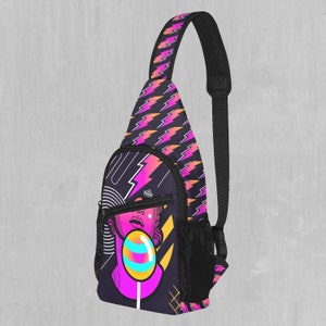 Shockwaves Sling Fanny Pack Crossbody Festival Bag