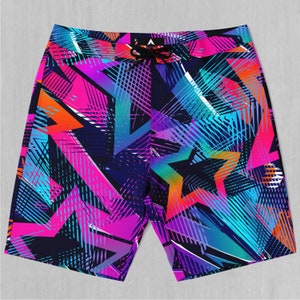Starstruck Board Shorts Men&#39;s Bathing Suit Swim Trunks With Pockets and Drawstring