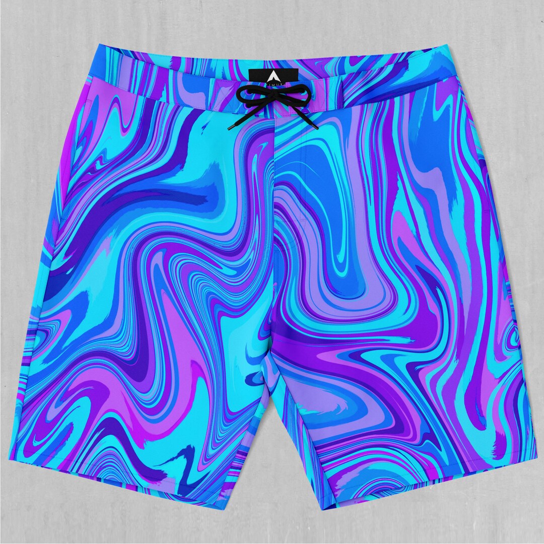 Vapor Drip Board Shorts Men's Bathing Suit Swim Trunks With Pockets and Drawstring Etsy