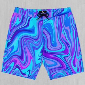 Dampf Drip Board Shorts Herren Badeanzug Badehose mit Taschen und Kordelzug