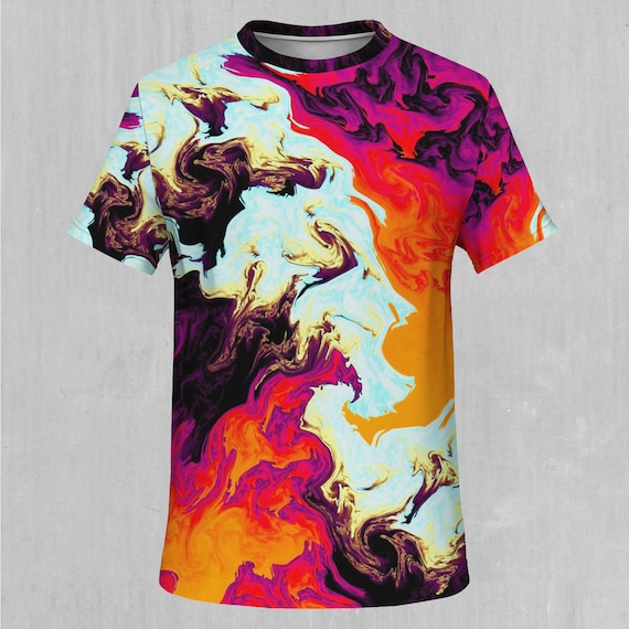 Lava Bath Psychedelic EDM Rave Festival All Over Print Tee