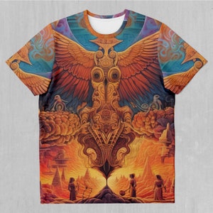 Ascension Abstract Egyptian Psychedelic Abstract EDM Rave Festival Tee