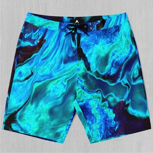 Enigma Sea Board Shorts Men&#39;s Bathing Suit Swim Trunks With Pockets and Drawstring