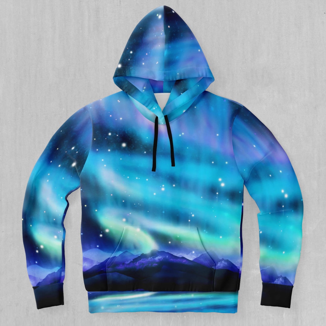 Northern Lights EDM Rave Festival All Over Print Unisex Hoodie Etsy