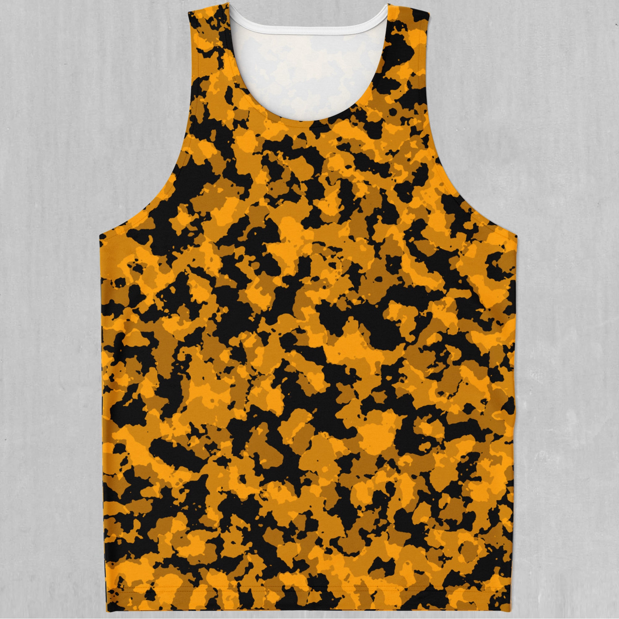 Stinger Yellow Camo Men's Tank Top Muscle Sleeveless Shirt