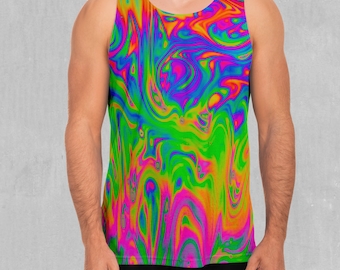 Acid Pool Psychedelic Men's Tank Top Muscle Camisa sin mangas