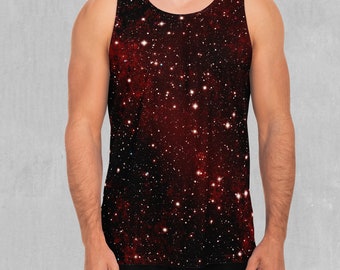Crimson Space Galaxy mouwloos mouwloos tanktop herenshirt