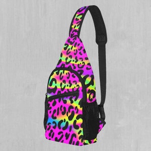 Rave Leopard Sling Fanny Pack Crossbody Festival Bag