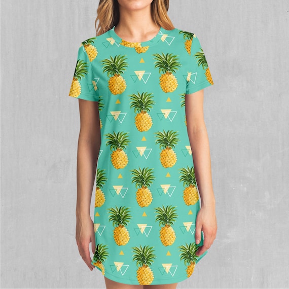 Pineapple t shirt dress on sale