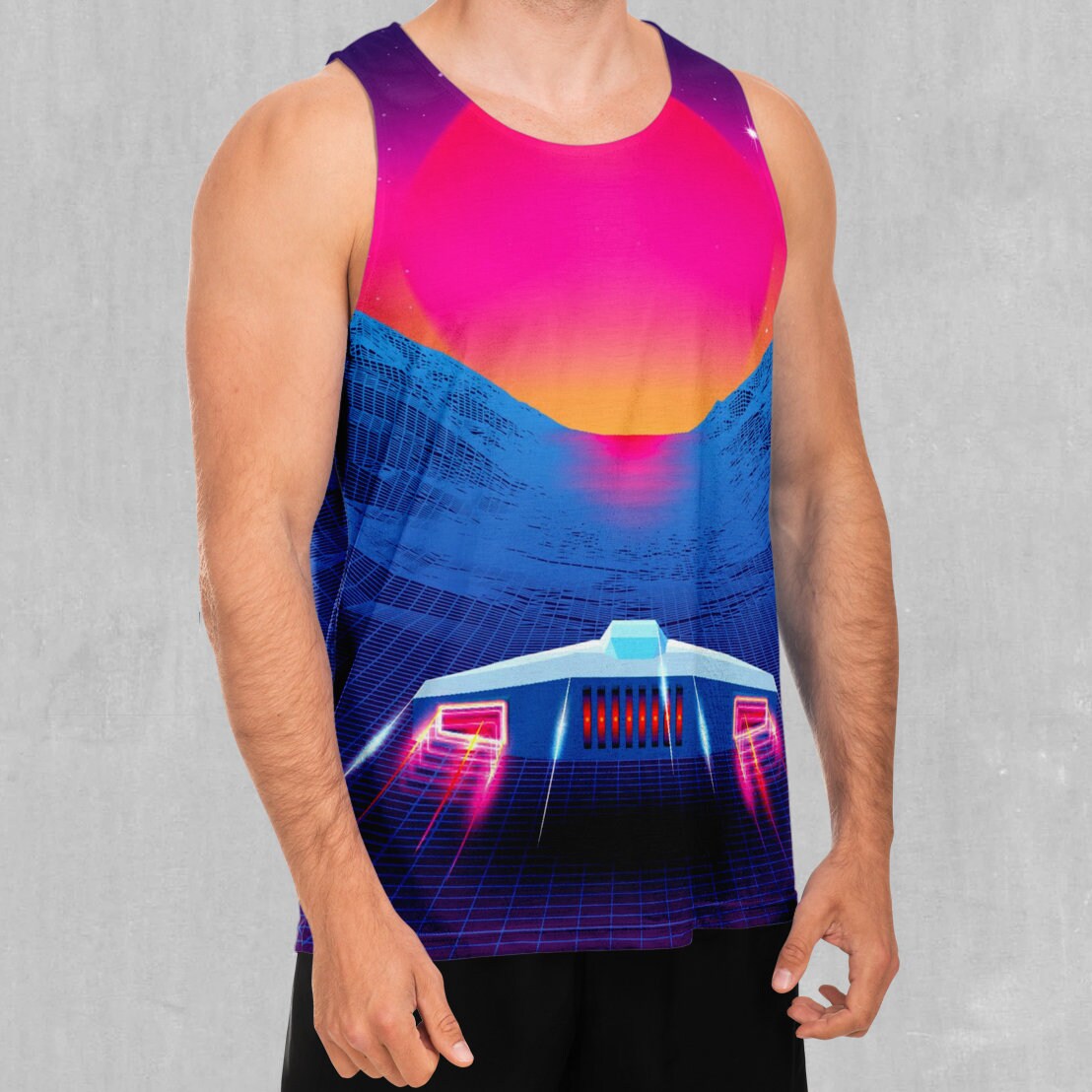 Sunset Bearpaw Blanket New Tank Top for Men main image 0