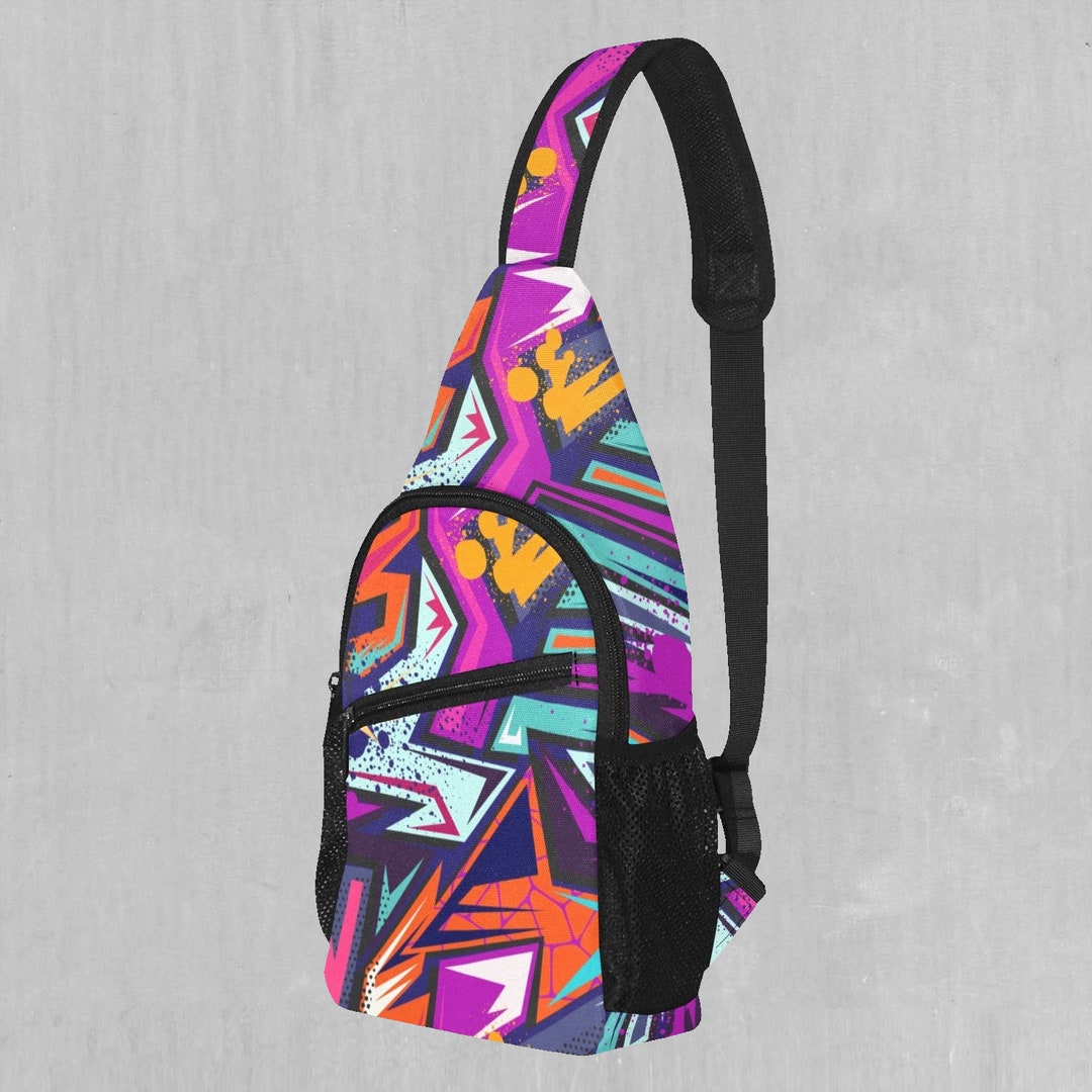 Tectonic Sling Fanny Pack Crossbody Festival Bag - Etsy