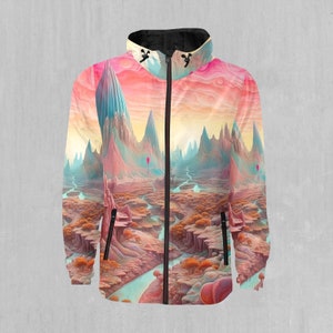 Dream Canyon Psychedelic Snowboarding Windbreaker and Ski Windbreaker Jacket