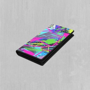 Carteira Feminina Neon Boulevard Pastel Colorida Bi Fold com Fecho de Pressão